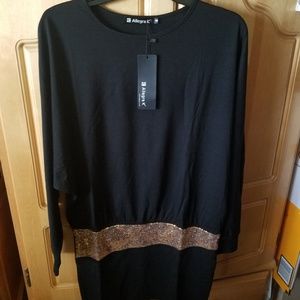 Women's Tunic Dress with Sequin Detail